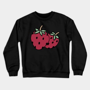 strawberry totebag-bucket hat-pillow-sticker Crewneck Sweatshirt